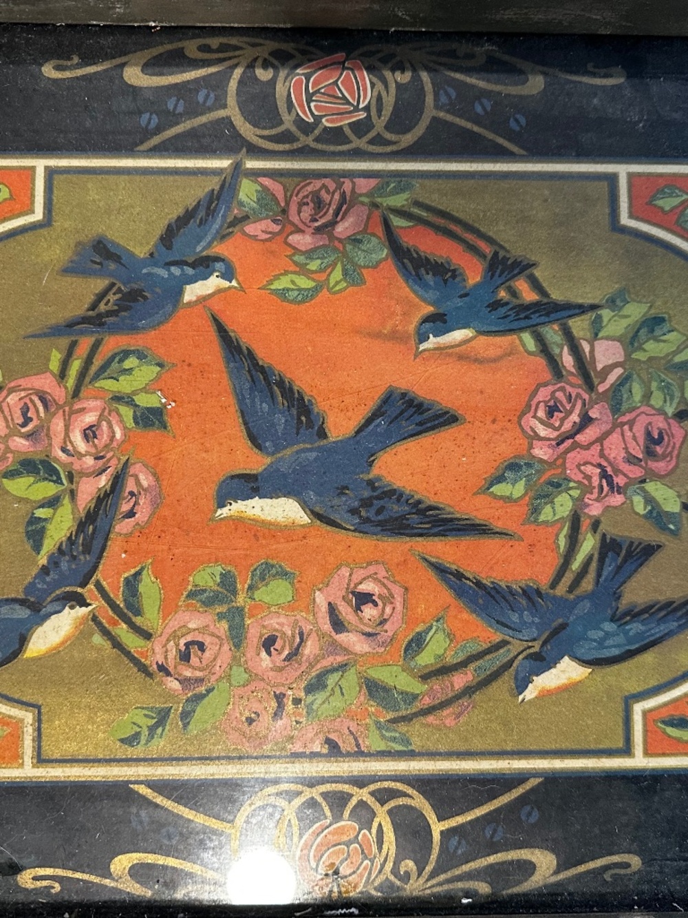 Vintage Art Nouveau Serving Tray